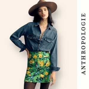Anthropologie Dannie Classic Denim Shirt by Pilcro, Size M, MSRP $110